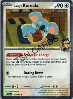 Pokemon Larry's Komala ME: Ascended Heroes (Cosmos Holo) (ASC) 175/217 NM Promo - Image 1