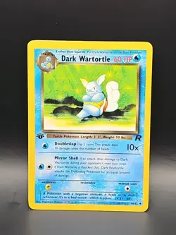 2000 Pokemon Team Rocket First Edition Dark Wartortle #46/82 NM - Image 1