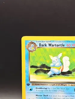 2000 Pokemon Team Rocket First Edition Dark Wartortle #46/82 NM - Image 3