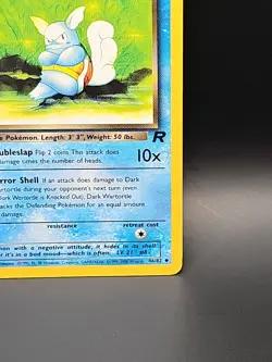 2000 Pokemon Team Rocket First Edition Dark Wartortle #46/82 NM - Image 5