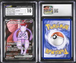 2025 Pokemon English Team Rocket's Mewtwo ex 213/182 Destined Rivals Ultra Rare - Image 1