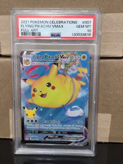 Flying Pikachu VMAX 007/025 Celebrations Full Art - PSA 10 GEM MINT Pokemon TCG - Image 1