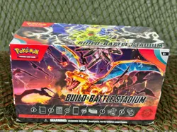 LAST 1 !*SEALED* OBSIDIAN FLAMES Build and Battle Stadium Box ~ Pokemon TCG SV03 - Image 1