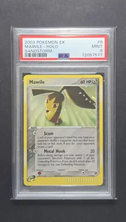 PSA 9 Mawile 2003 EX Sandstorm 9/100 Holo Foil Pokemon POP 115 Mint - Image 1