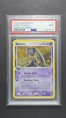 PSA 9 Banette 2004 EX Hidden Legends Holo Rare 1/101 Pokemon Mint POP 122 - Image 1