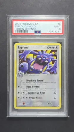 PSA 9 Exploud 2004 EX Hidden Legends Holo Rare 6/101 Pokemon Mint POP 68 - Image 1