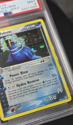 PSA 9 SWIRL Walrein 2004 EX Team Magma Vs Aqua #6 Holo Foil Pokemon POP 133 - Image 3