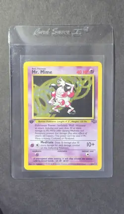 Mr. Mime 6/64 Rare Jungle Holo Foil 1st First Edition Pokemon Near Mint NM - Image 1