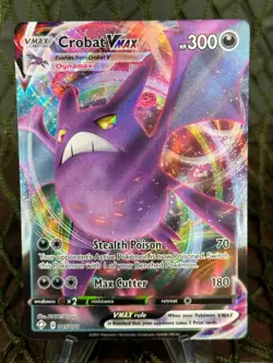CROBAT VMAX ~ 045/072 ~ ULTRA RARE FULL ART Pokemon TCG: Shining Fates - Image 1