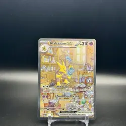 2023 POKEMON SCARLET & VIOLET 151 #201 ALAKAZAM EX SPECIAL ILLUSTRATION RARE NM - Image 1