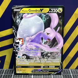 2022 Pokemon TCG || Prize Pack Series Card || Hisuian Goodra V #135 - Image 1