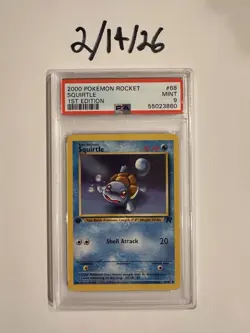 Pokemon Team Rocket Squirtle 1st Edition PSA 9 68/82 2000 English - Image 1