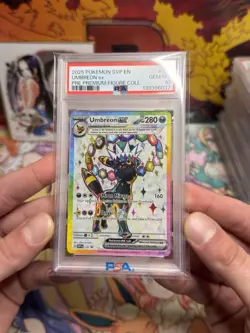 PSA 10 Umbreon Ex #176 Black Star Promo Pokemon 2025 Prismatic Prem Fig Collec - Image 3