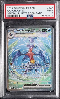 2023 POKEMON PAR EN-PARADOX RIFT SPECIAL ILLUSTRATION RARE GARCHOMP EX PSA 9 - Image 1