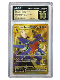2025 Pokemon Destined Rivals Cynthia's Garchomp ex Hyper Rare Holo CGC 10 - Image 1