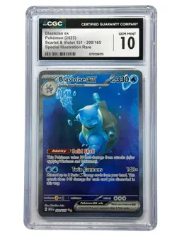 2023 Pokemon Scarlet & Violet 151 Blastoise ex Special Illustration Rare CGC 10 - Image 1