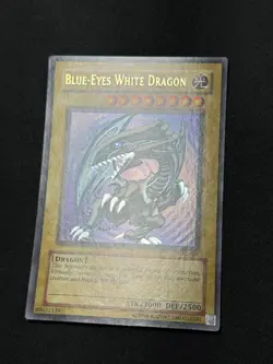 Yugioh Blue-Eyes White Dragon SDK-001 Unlimited Foil Bleed Ultra Rare LP - Image 2
