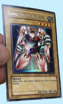 GAMMA THE MAGNET WARRIOR, PRISMATIC SECRET RARE • DOR-003, NM, YU-GI-OH - Image 3