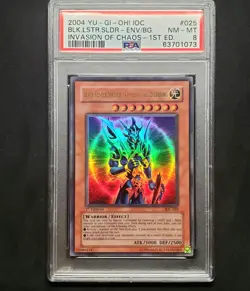 YuGiOh Black Luster Soldier Envoy of the Beginning IOC-025 1st PSA 8 NM-MT - Image 1