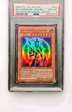 YuGiOh Black Luster Soldier Envoy of the Beginning IOC-025 1st PSA 8 NM-MT - Image 4