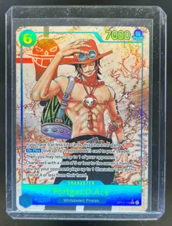 2023 One Piece Carrying on His Will Portgas D Ace Alternate Art #SEC #OP13-119 - Image 1