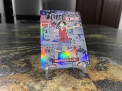 NCAA Bandai Namco One Piece CCG Monkey D. Luffy US Voyage Promo Full Art Holo - Image 4