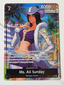 One Piece MS. ALL SUNDAY OP14-084 SR Alt Art - English - The Azure Sea’s Seven - Image 1