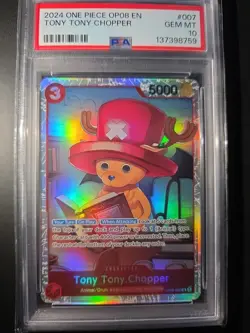 PSA 10 One Piece OP08-007 SR Tony Tony.Chopper - ENG - Two Legends - PSA 10 GEM - Image 1