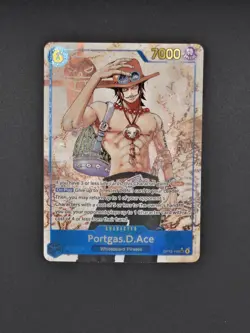 2025 ONE PIECE OP13 CARRYING ON HIS WILL EN PORTGAS D. ACE ALTERNATE ART SEC NM - Image 1