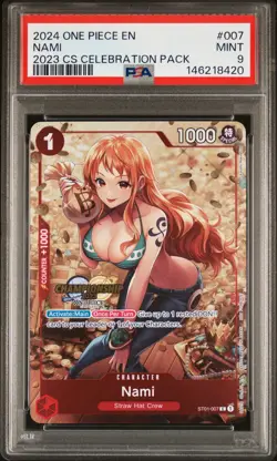 2024 ONE PIECE CHAMP 2023 CELEBRATION PACK #007 NAMI PSA 9 - Image 1