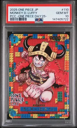 2025 ONE PIECE JPN PREMIUM COLLECTION ONE PIECE DAY'25 MONKEY D LUFFY PSA 10 - Image 1
