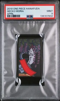 2010 ONE PIECE HANAFUDA APRIL GECKO MORIA PSA 9 - Image 1