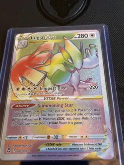 Pokemon Lugia v Star Rainbow Secret Rare Holo Card Silver Tempest 202/195 NM/M - Image 1