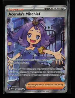 Acerola's Mischief 165/132 Ultra Rare Holo ME01: Mega Evolution Pokemon Card - Image 1