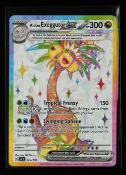 Alolan Exeggutor ex 225/191 Ultra Rare SV08: Surging Sparks Pokemon Card - Image 1