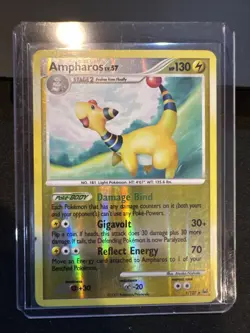 Pokemon Card - Ampharos 1/127 - Platinum - Reverse Holo - Image 1