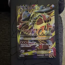 Pokemon M Lucario EX XY Furious Fists 55/111 Mega Full Art Card - Image 1