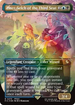 Emet-Selch of the Third Seat (Borderless) (Chocobo Track Foil) -Foil MTG - Image 1