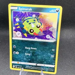 Pokemon TCG Spinarak Swsh03 Darkness Ablaze Card 102/189 TCG Ink Dot Back Error - Image 1
