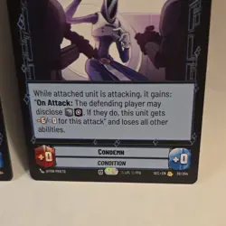 Star Wars Unlimited Condemn Rare 38/264 Card Lot (2 Cards) Secrets Of Power - Image 4