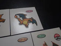 Pokemon Card Daiichi Bread Promo Sticker Charizard x5 SET #6255 - Image 5