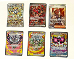 Pokemon Card Lot Prismatic Evolutions Teal Mask, Cornerstone Mask Overton Ex - Image 1