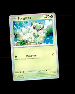 NM SV: Scarlet & Violet Promo Cards Holo Sprigatito - 001 - Image 1