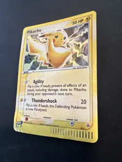 Pokemon TCG Pikachu Holo E-reader Black Star Promo Card #012 DMG Lot x2 - Image 3