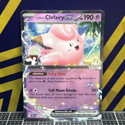 2025 Pokemon TCG || Prize Pack Series Card || Lillie’s Clefairy ex #056 - Image 1