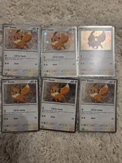 Eevee - 200 (Cosmos Holo) SVP200 Sv: Scarlet & Violet Promo Cards Holo Lot Of 6 - Image 1