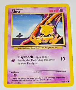 Pokemon TCG Abra 67/110 Legendary Collection 2002 WOTC Common Card - Image 1