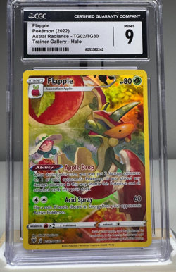 Flapple TG02/TG30 Astral Radiance Trainer Gallery CGC 9 Mint Pokemon Card Full - Image 1