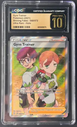 Gym Trainer Full Art 068/072 Shining Fates Pokemon Card CGC Pristine 10 Ultra R - Image 1