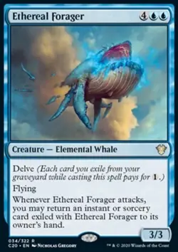 Magic the Gathering MTG Ethereal Forager (34) Commander 2020 LP - Image 1